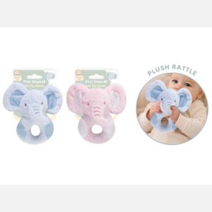 First toys Plush Toy Rattle FS843 BAB336 (Pack size 6)