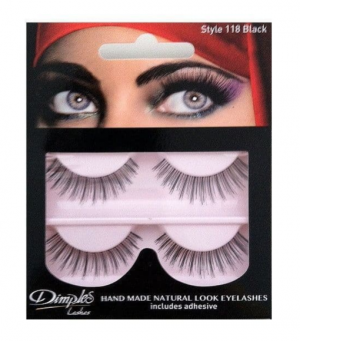 Dimples Black Eyelashes 118 COS063 (Pack size 6)