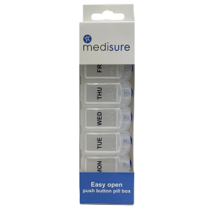Easy open Push Button Pill Box GEN031 (Pack size 6)