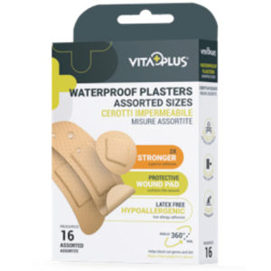 Vitaplus Waterproof Plasters Asst Sizes GEN330 (Pack size 6)