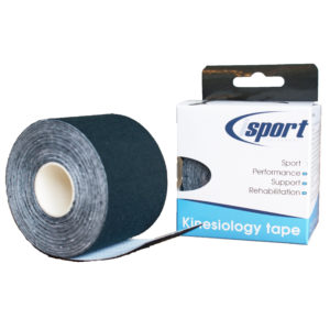 Kinesology Tape Black GEN385 (Pack size 3)