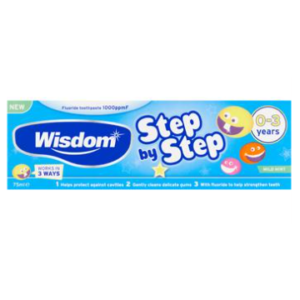 Wisdom Step by Step Mint Toothpaste 0-3yrs GEN434 (pack size 12)