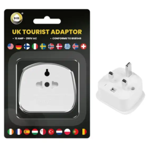 UK Tourist Adaptor GEN615 (pack size 6)