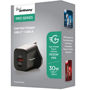 Paul Anthony USBc + USB A Charger GEN623 (Pack size 1)