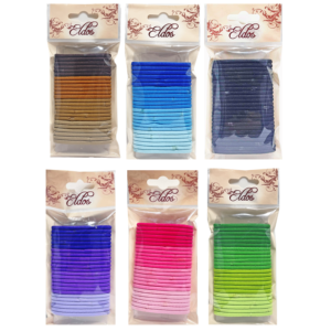 Hair Accessories Ponytail Asst 6 Cols HDR808 (pack size 6)