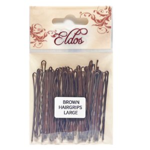 Brown Hairgrips Lge 62mm HMC146 (pack size 12)