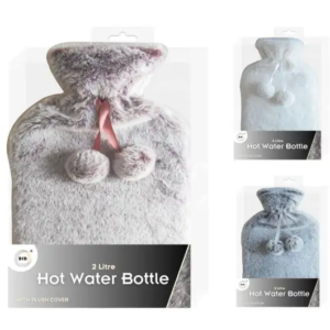 Deluxe Plush Covered H0t Water bottle RND068 (Pack size 12)