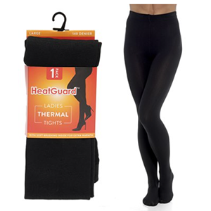 Ladies Thermal Tights GEN380 (Pack size 12 -Mixed Sizes)